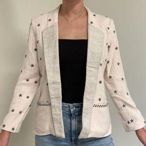 Asterisk Embroidered Blazer by Elorie